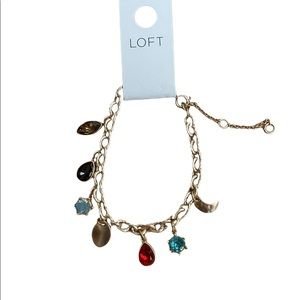 Beautiful NWT Loft Charm Bracelet